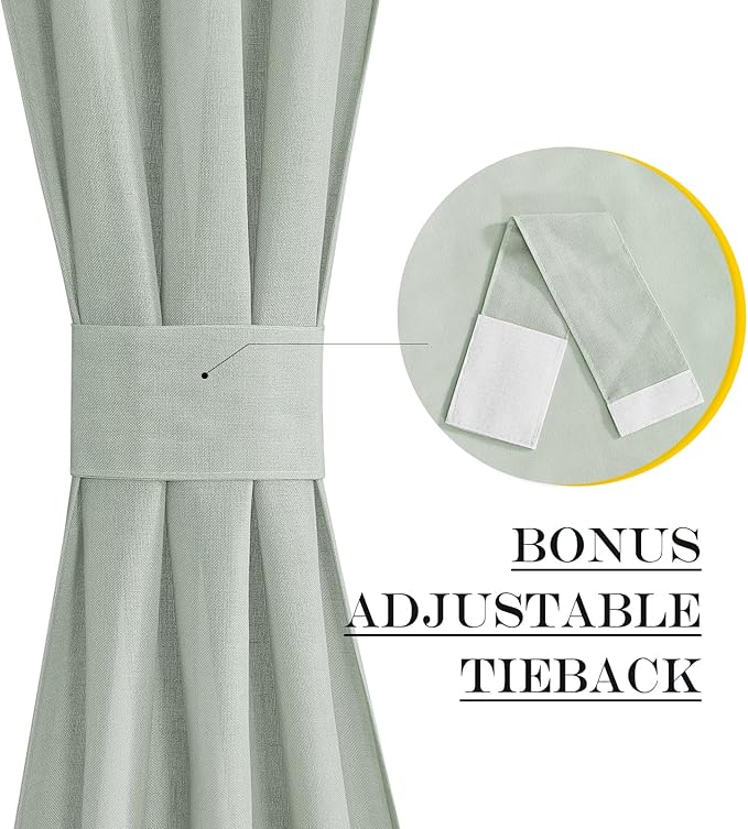 NICETOWN Linen Door Curtain - Image 2