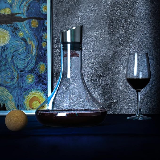 Wine Decanter Built-in Aerator Pourer, Wine Carafe - Image 8