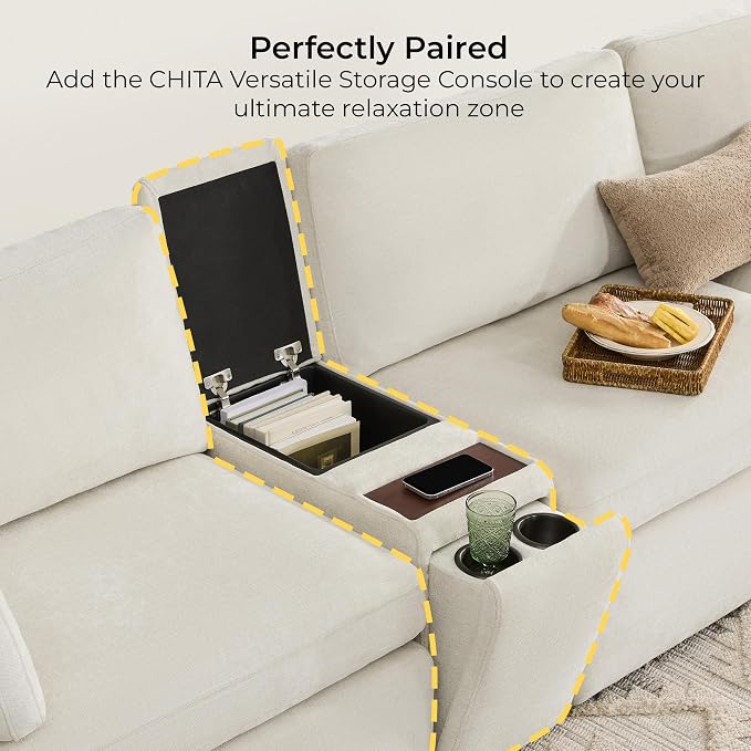 CHITA Oversized Modular Sectional Sofa, FSC Certified L Shaped Sectional Couches - Image 6