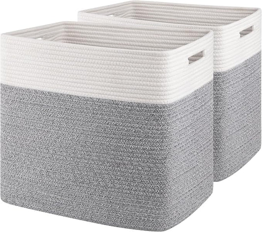 OIAHOMY Storage baskets for Shelf, Toy Storage Basket, Large Collapsible by MasterofSpaceOptimization