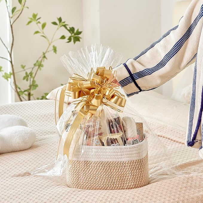 Small Cotton Rope Basket – Storage Bin - Image 7