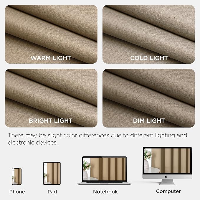 Joydeco Blackout Door Curtain for Doorway Privacy 72 Inches Long, Grommet - Image 8