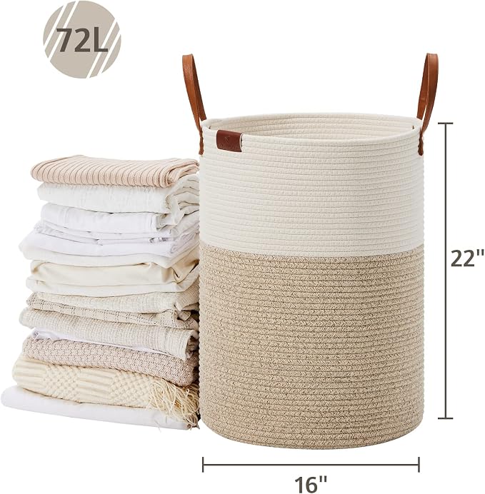 VIPOSCO Tall Laundry Basket, Large Dirty Clothes Hamper - Image 5
