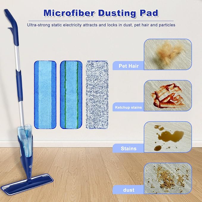 6 Pack Microfiber Cleaning Replacement Pad - Image 8