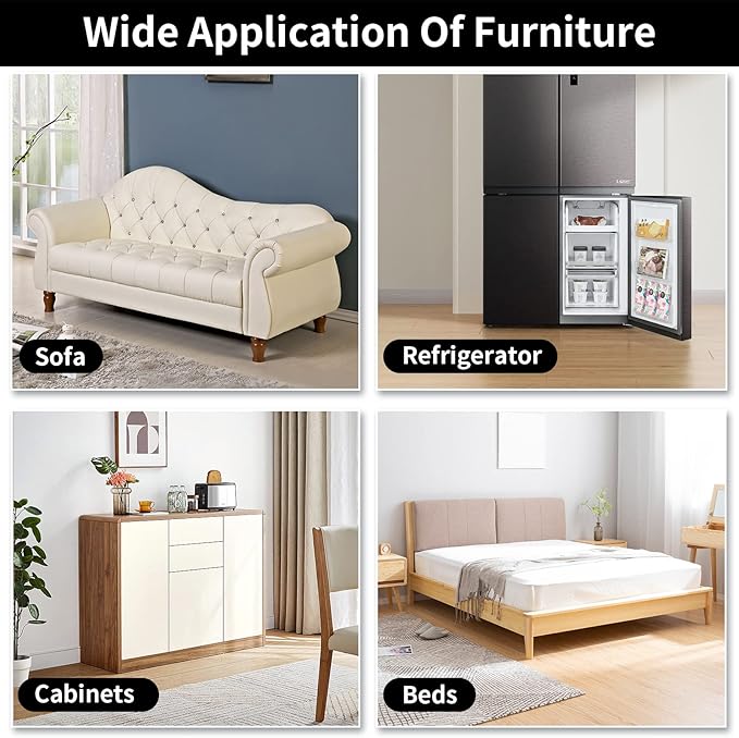 Ezprotekt 5" Square Felt Furniture Movers Sliders - Image 6