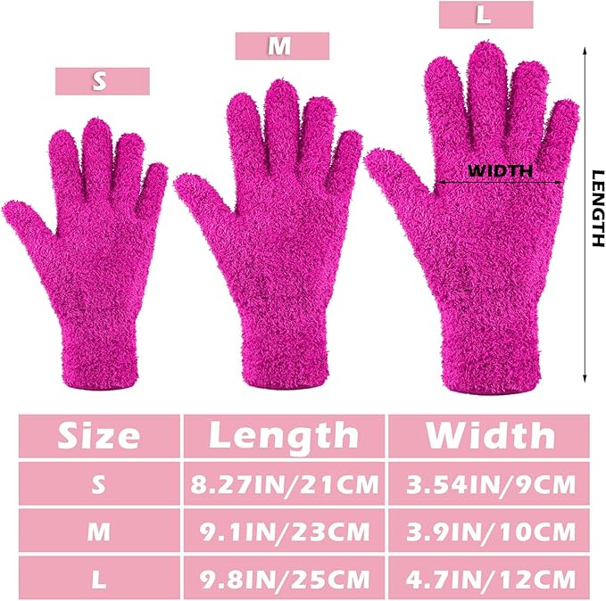 Patelai 3 Pairs Microfiber Plant Dusting Gloves Leaf Cleaning Gloves - Image 3