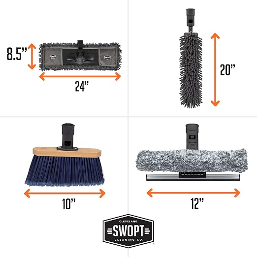 SWOPT 7-Piece Ultimate Indoor Kit — Includes 48” and 60” Wooden Handles - Image 6
