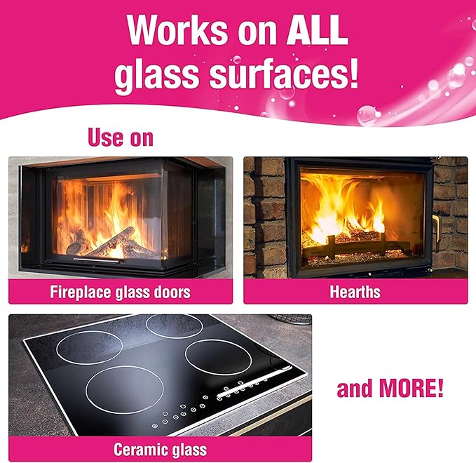 Quick N Brite Fireplace Glass Cleaner 24oz, - Image 3