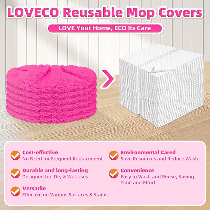 Reusable Mop Pads fit Swiffer Sweeper Mop - Image 7