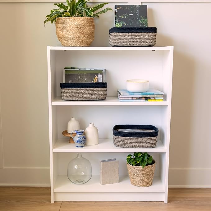NaturalCozy 11.8"x8"x4.5” Rectangle Storage Baskets - Image 3
