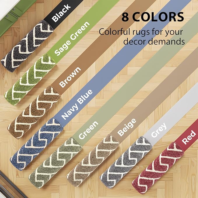 hicorfe Indoor Doormat, Front Back Door Mat Rubber Backing Non Slip Door Mats - Image 2