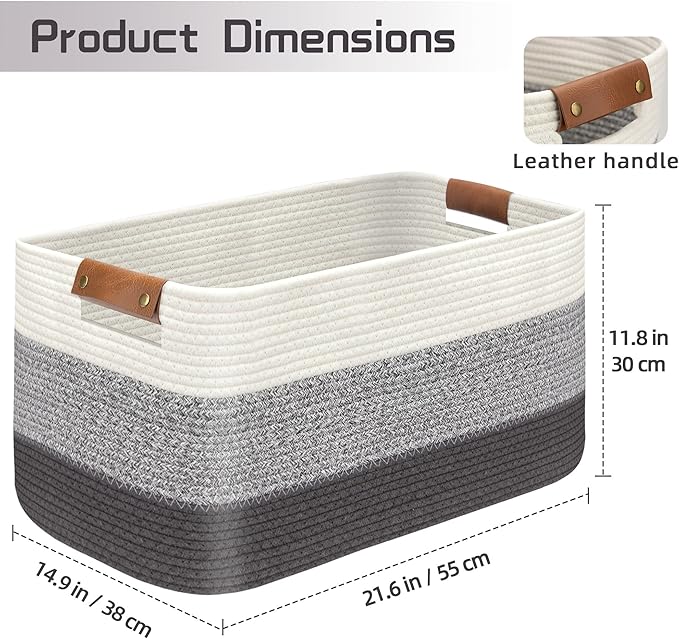 Large Collapsible Laundry Basket, Clothes Hamper - Image 2