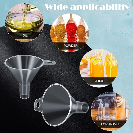 Mini Plastic Funnel for Filling Bottles, Small funnels for Filling Small - Image 4