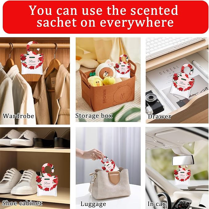 15 Packs Rose Scented Sachets Bag - Image 3