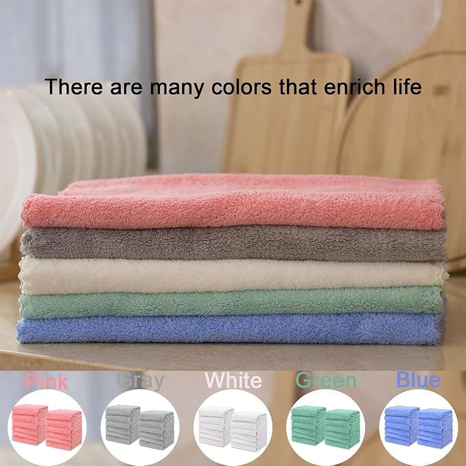 kimteny Kitchen Cloth Dish Towels, 13x28 Inches Premium Dishcloths, Super - Image 7