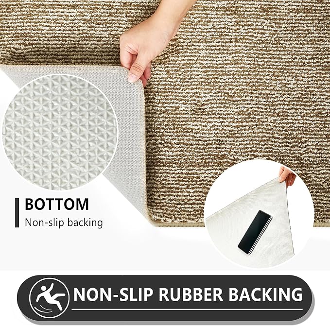 REFETONE Indoor Doormat, Front Door Mat 20"x32" Absorbent Rubber Backing Non - Image 5