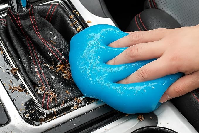 Car Cleaning Gel Pack of 2 – Reusable Car Interior Detailer Slime, Dust Remover - Image 5