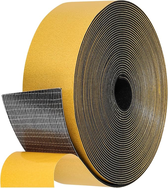 32Feet Weather Stripping Seal for Door Window, High Density Foam Tape, by Amzjjle