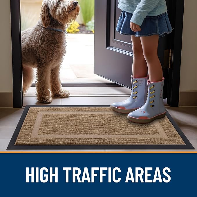 OLANLY Front Door Mat Indoor Outdoor Entrance, Waterproof All-Season, - Image 7