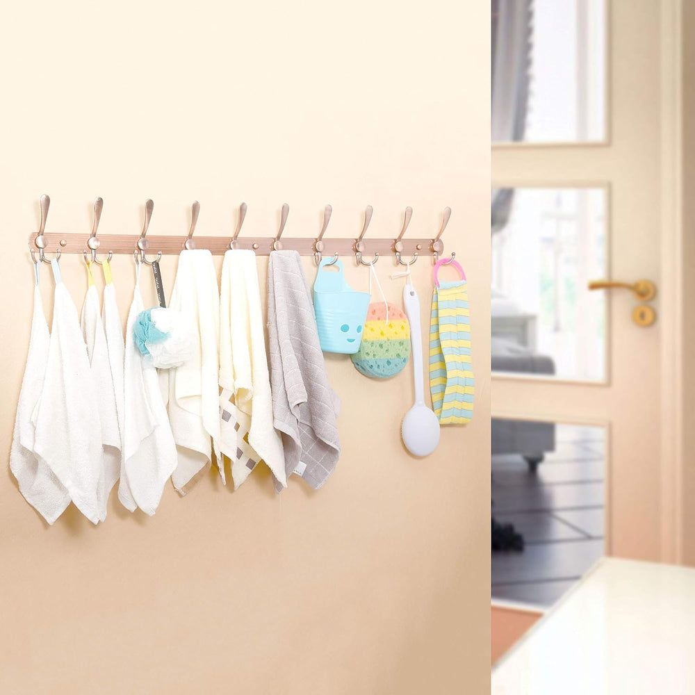 WEBI Coat Rack Wall Mount,37 5/8" Long,10 Hooks,Coat Hooks Wall Mounted,...