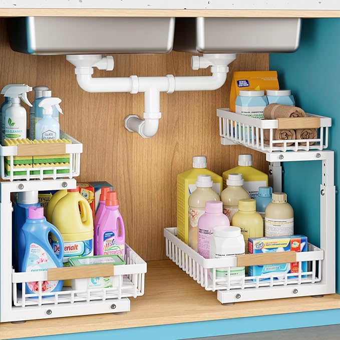 2 Packs Under Sink Organizer, Small Shelf by Unknown