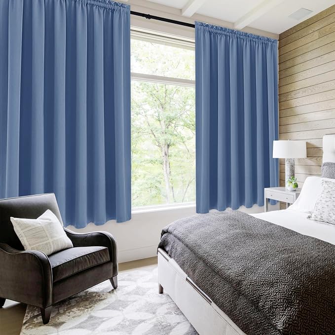 DWCN Blackout Curtains for Living Room Thermal Insulated, Energy Saving & Noise - Image 2