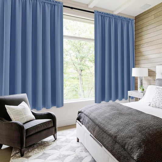 DWCN Blackout Curtains for Living Room Thermal Insulated, Energy Saving & Noise - Image 2