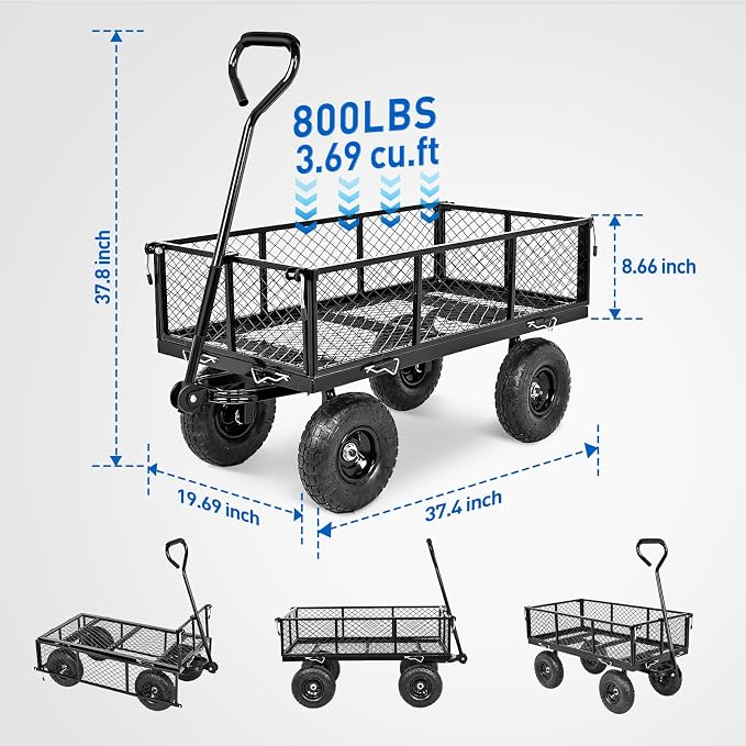 Yesker Steel Garden Carts - Image 2