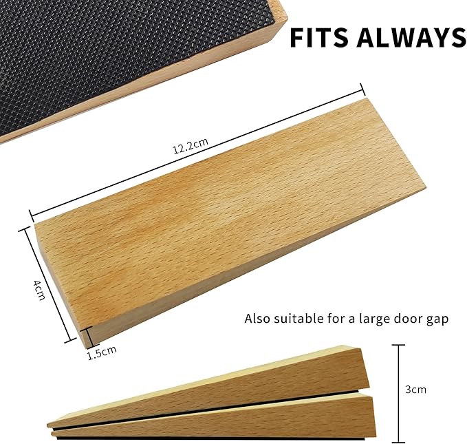 2 Pack Wooden Door Stop - Image 6