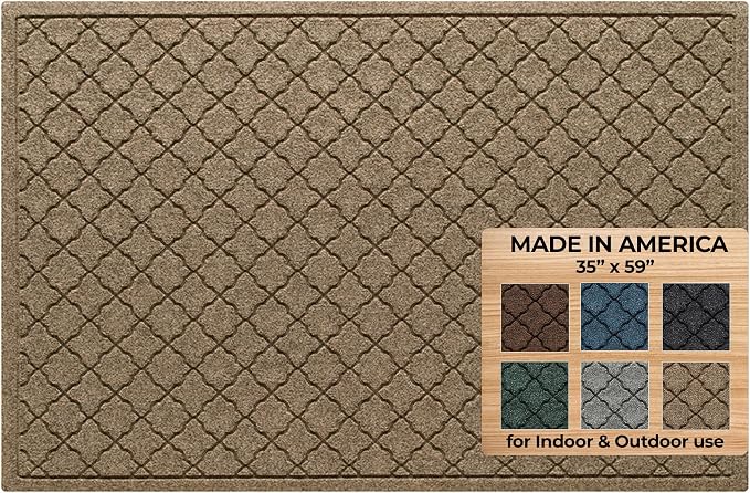WaterHog Heavy Duty Doorway Mat, Made in USA, Durable & Skid-Resistant Entryway by BungalowFlooring