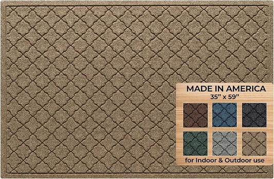 WaterHog Heavy Duty Doorway Mat, Made in USA, Durable & Skid-Resistant Entryway by BungalowFlooring