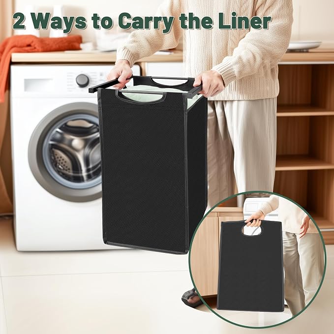 Laundry Sorter with Removable Bag, 16 Gallons Laundry Hamper with Adjustable - Image 7