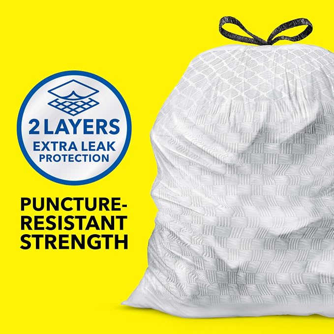 Glad ForceFlex Tall Kitchen Trash Bags, 13 Gallon, Fresh Clean - Image 3