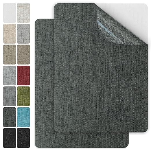 J.CARP 2Pcs Linen Repair Patches, Large Self-Adhesive Fabric Patch by JCARP