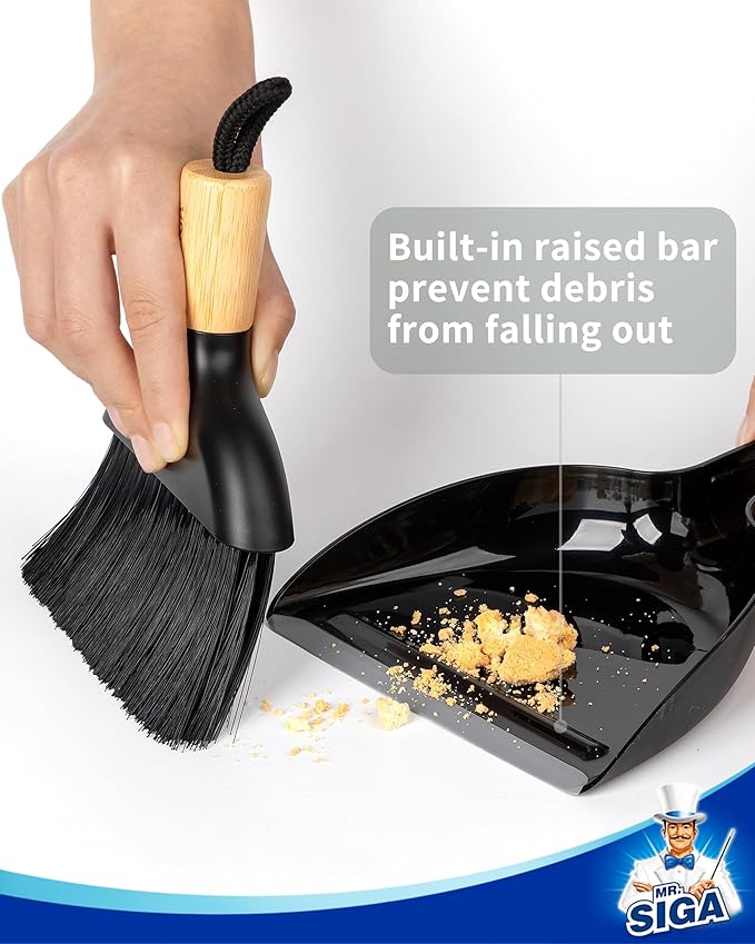 MR.SIGA Mini Dustpan and Brush Set, Portable Cleaning Brush and Dustpan Combo - Image 5