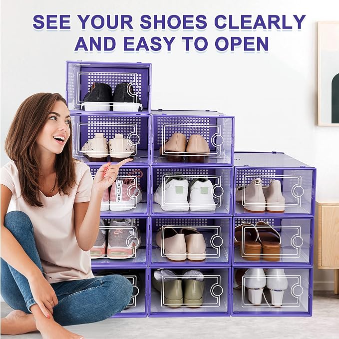 Kuject Shoe Organizers Storage Boxes - Image 6