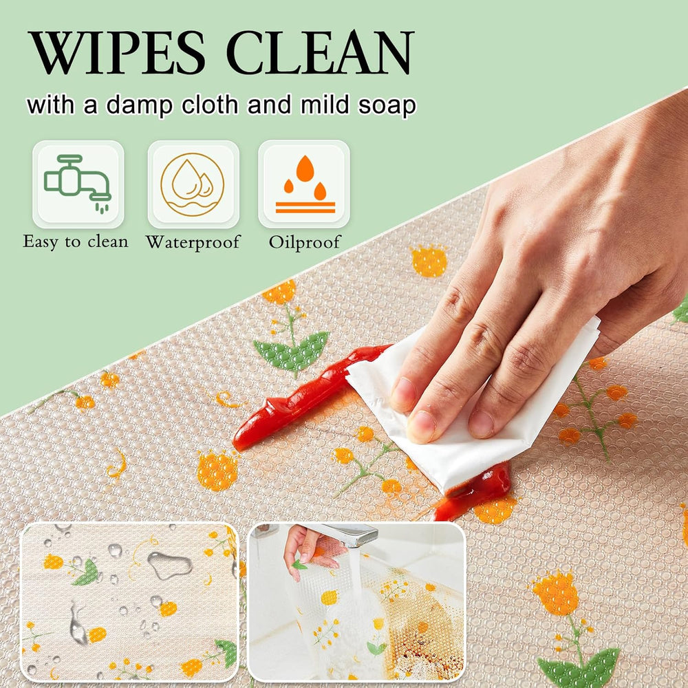 Beautysaid Shelf Liner Non Adhesive — EVA Drawer & Cabinet Liner, Waterpr...