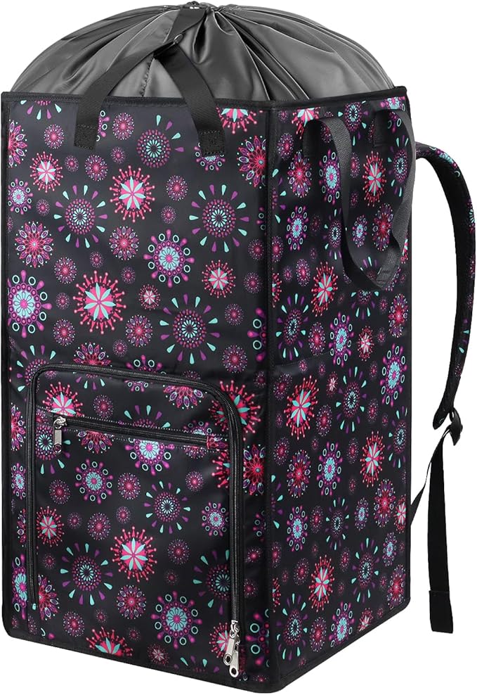 Bukere Laundry Backpack Bag for Women Girls, Extra Large Laundry Basket Hamper by Bukere