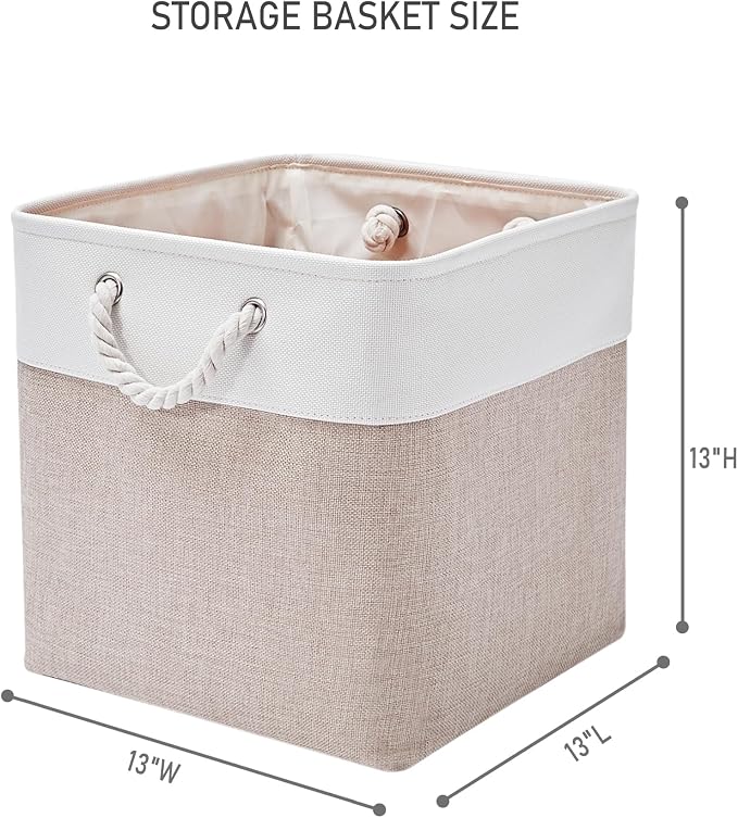 13 x 13 Inch Storage Cubes，6 Pack Cube Storage Bins - Image 3
