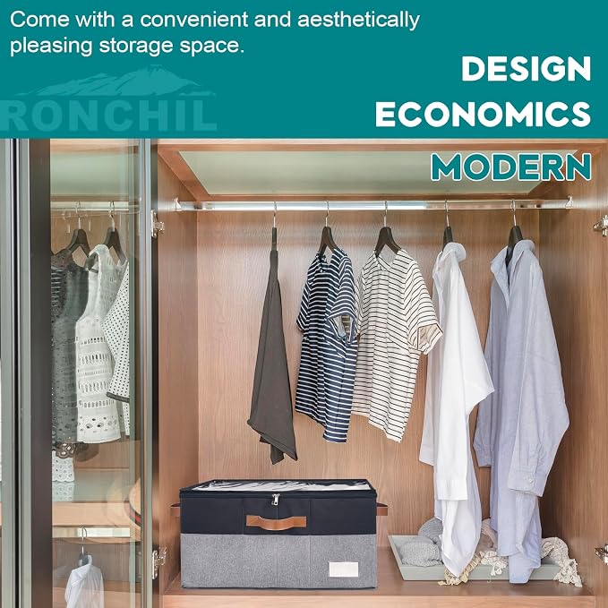 Shoe Organizer for Closet, Foldable Shoe Storage Bins - Image 6