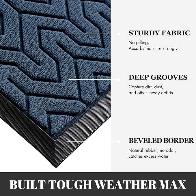Yimobra Large Door Mat Outside Entrance 47x24, Waterproof Heavy Duty Outdoor - Image 4