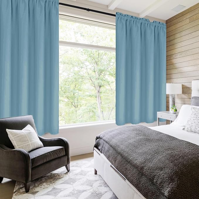 DWCN Blackout Curtains for Living Room Thermal Insulated, Energy Saving & Noise - Image 2