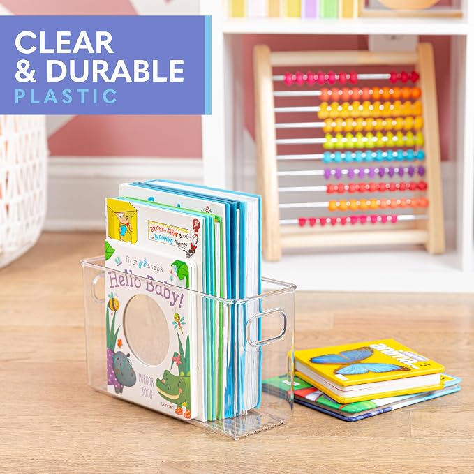 Plastic Food Storage 4 Pack Clear Container Bin - Image 6