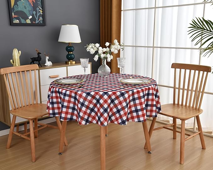 Waterproof Plaid Tablecloth Fabric - Image 8