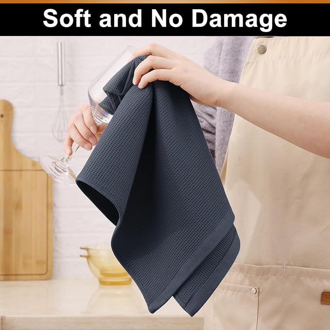 Homaxy 100% Cotton Waffle Weave Kitchen Towels - Image 5