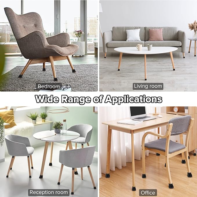 24PCS Upgraded Silicone Chair Leg Floor Protectors - Image 7