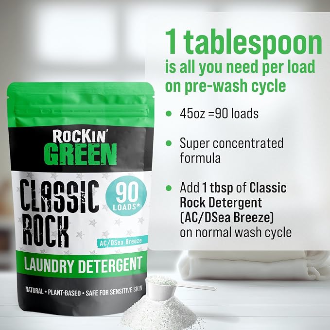 Rockin' Green Classic Rock Laundry Detergent, Plant based, All Natural Laundry - Image 5
