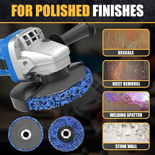 10Pcs Strip Discs Stripping Wheels, Paint Stripper Wheels 4" x 5/8" Rust - Image 3