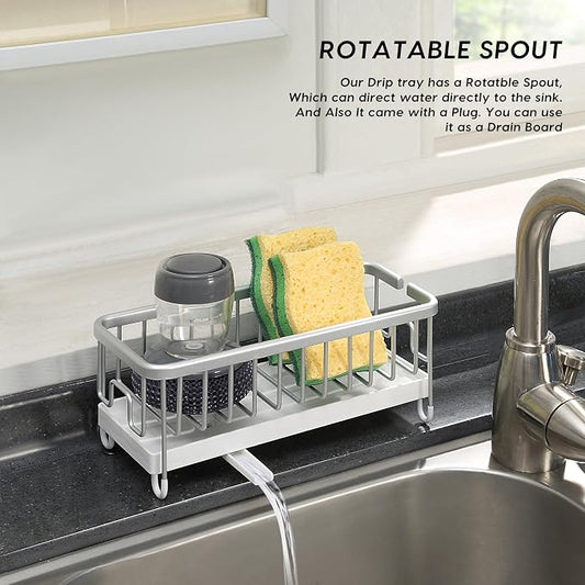 SunnyPoint Never Rust Aluminum Utensil, Sink Cleaning Tools Holder - Image 2