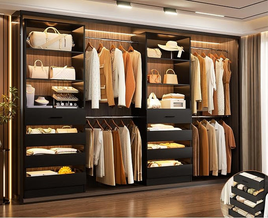 Aheaplus Closet System, 6-15Ft Closet Organizer by Aheaplus